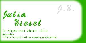 julia wiesel business card